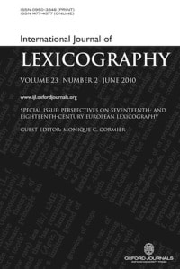 International Journal of Lexicography Book