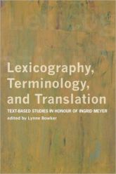 Lexicography, Terminology, and Translation Book