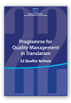 Programme for quality management in translation