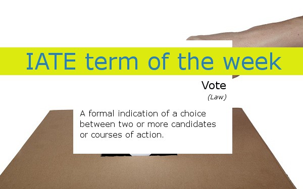 IATE term of the week vote