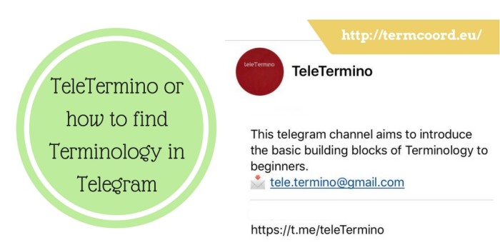 TeleTermino or how to find Terminology in Telegram