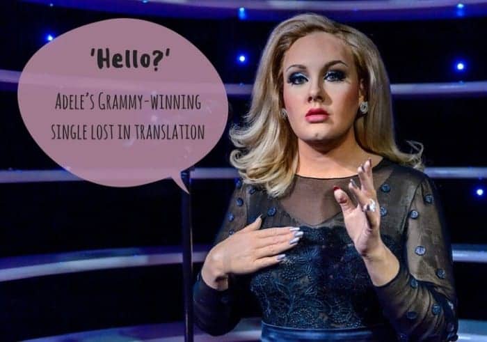 Adele lost in translation