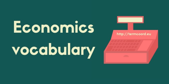 Economics vocabulary