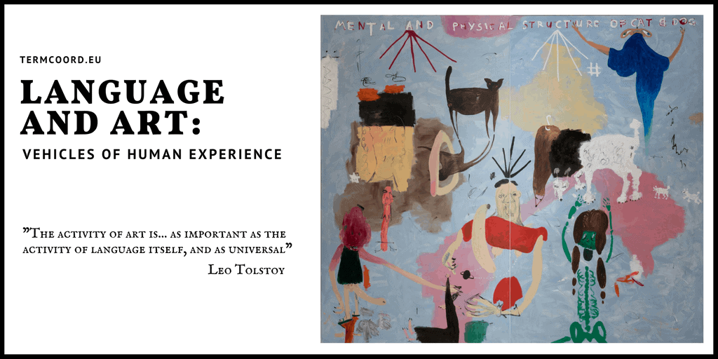 Language and Art_ Vehicles of Human Experience framed in black