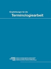 Empfehlungen für die Terminologiearbeit (2018) Buch