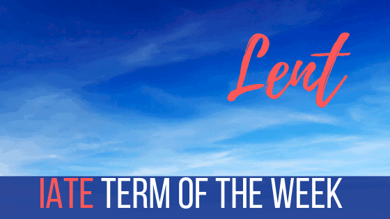 Banner Term of the week lent