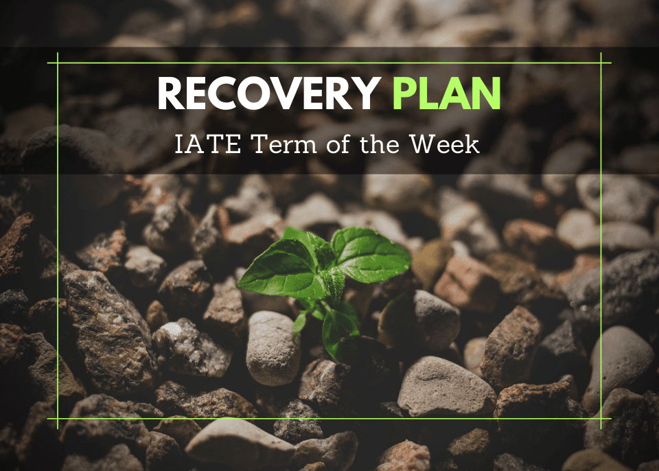 IATE Recovery Plan banner