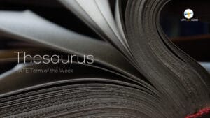 IATE Term of the Week Thesaurus audio